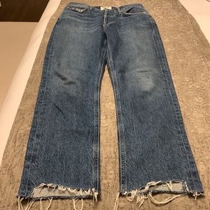 Agolde Riley Cropped High Rise  jeans